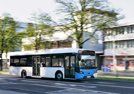 Driving city bus