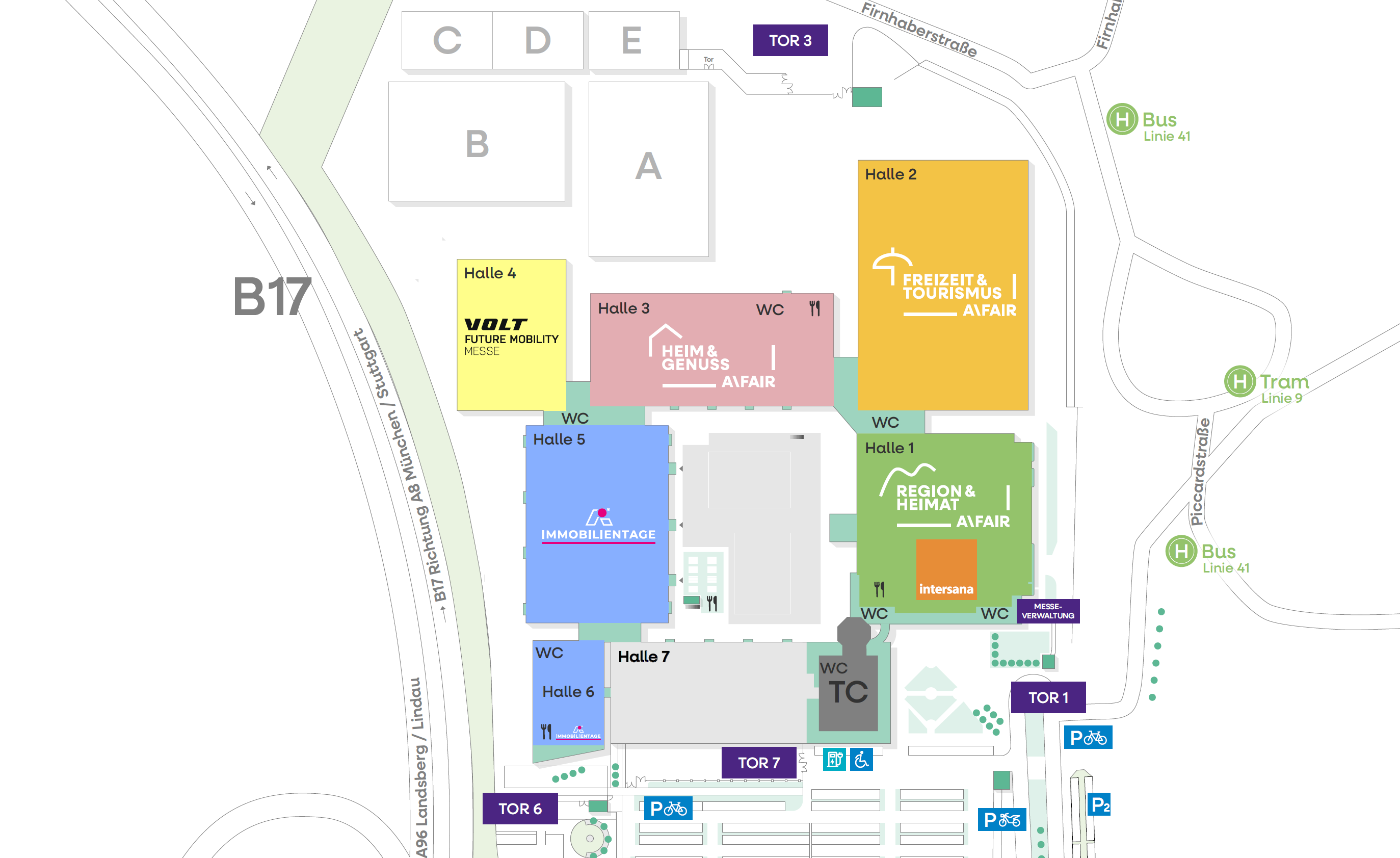 Site plan of the AFAIR